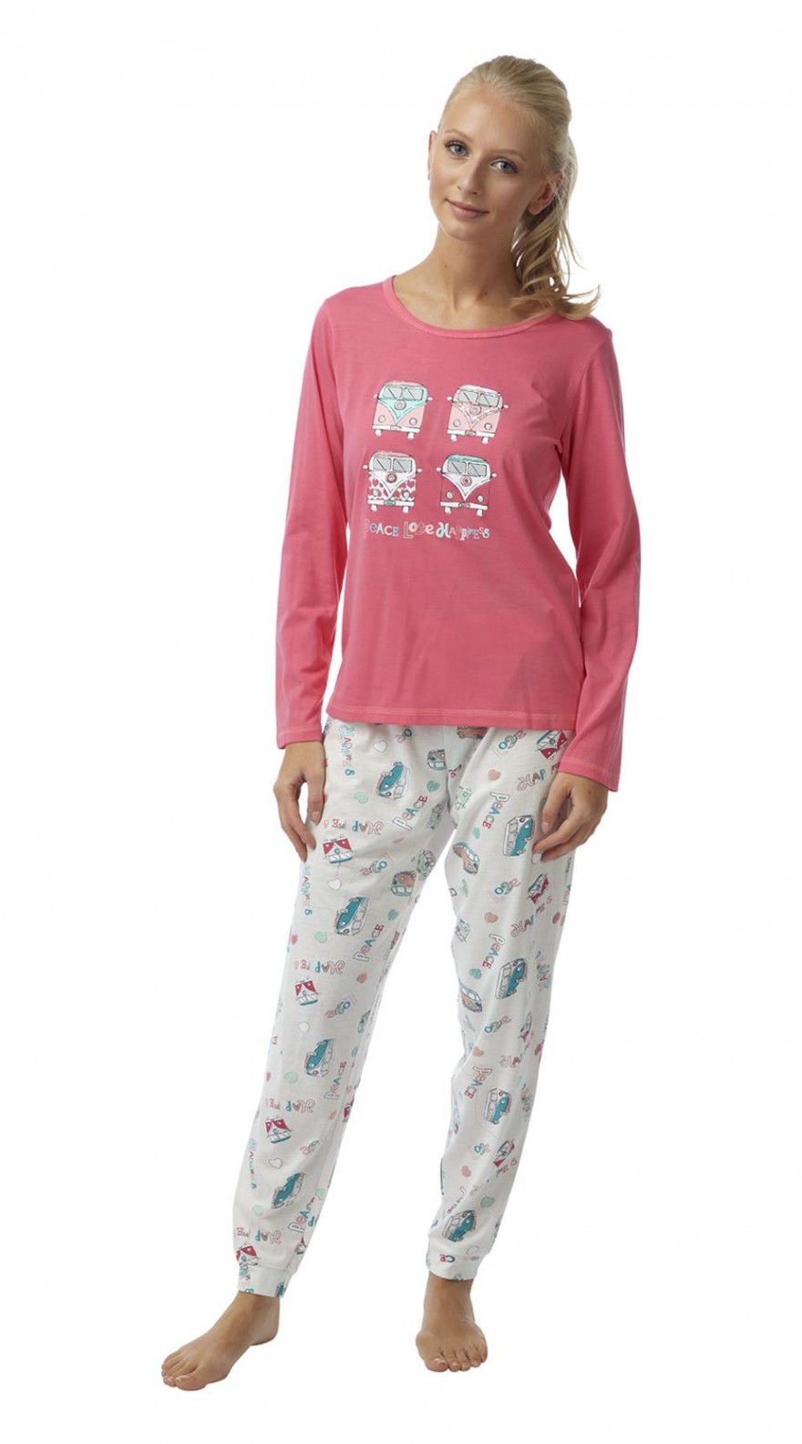 ladies knitted campa van pyjama In05307