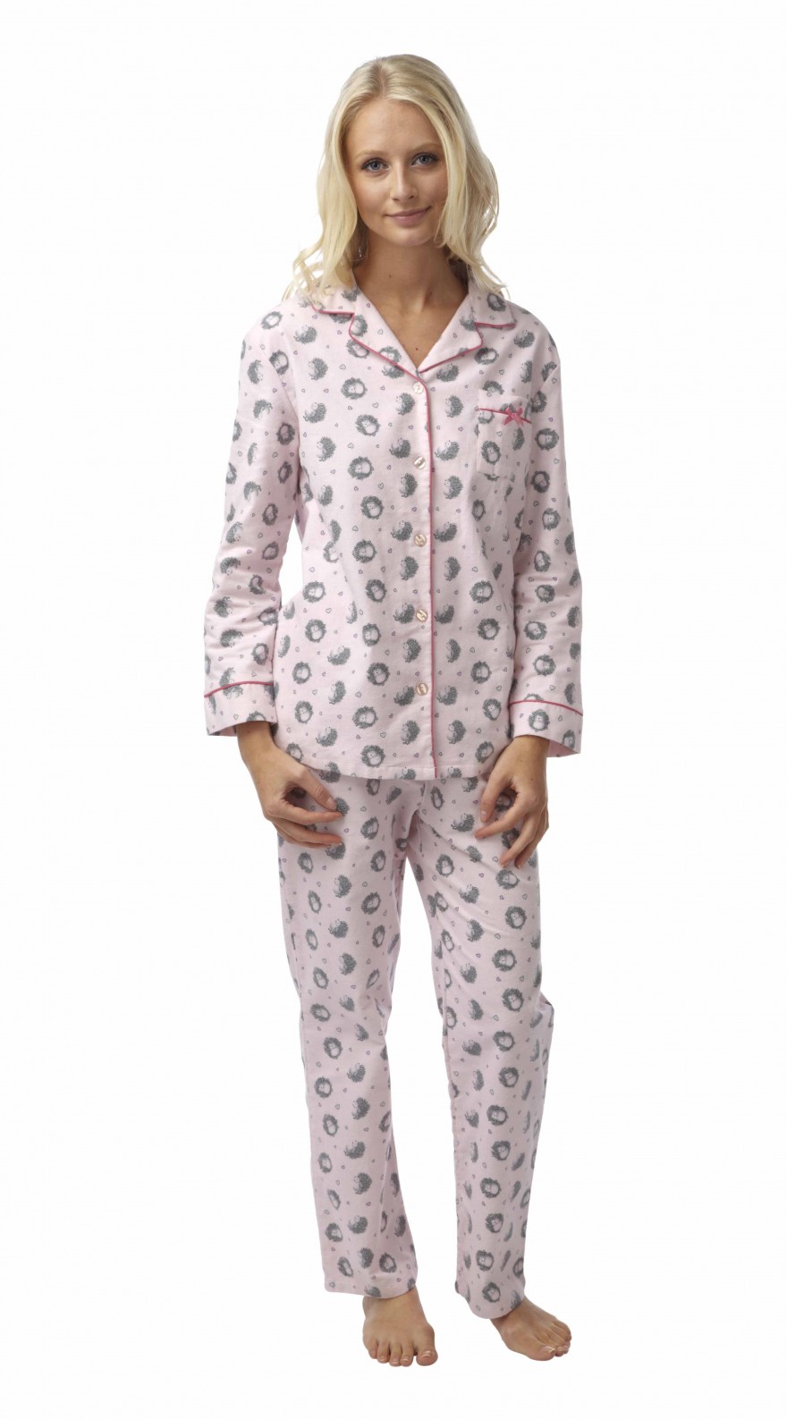 Hedgehog Print Wincy Pyjama In06550