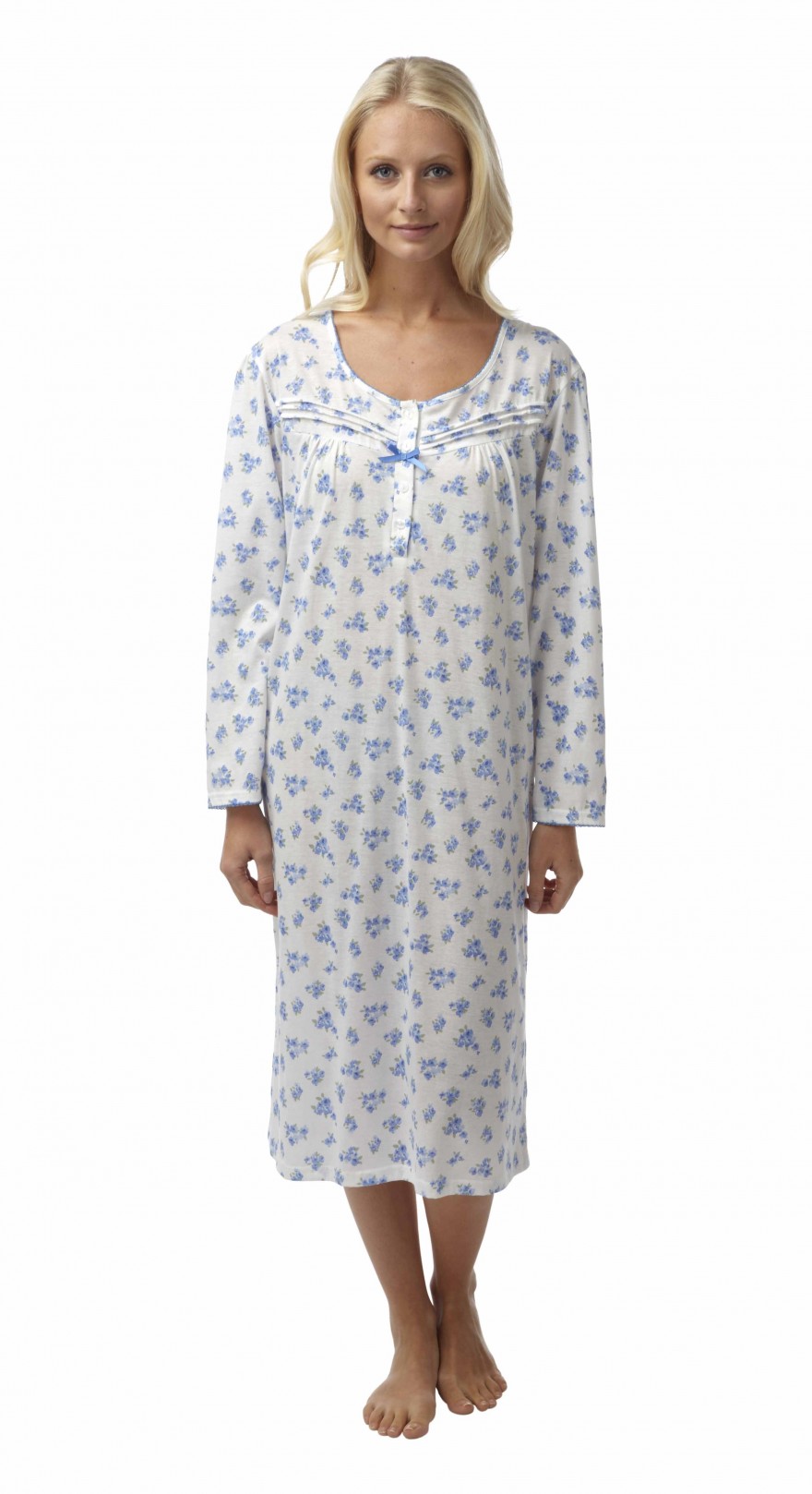 floral pintuck nightdress ( MA05357) Ma06617