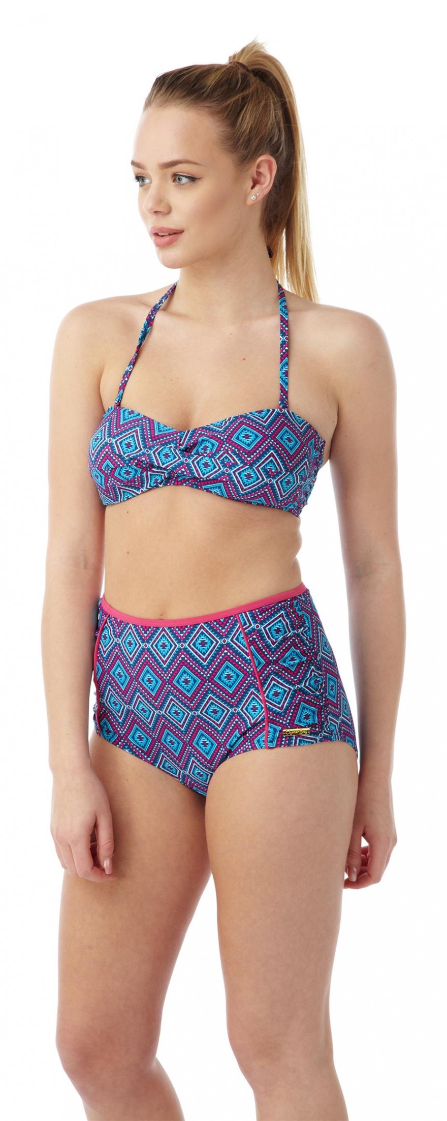 Ladies aztec bikini with deep brief Oy07803