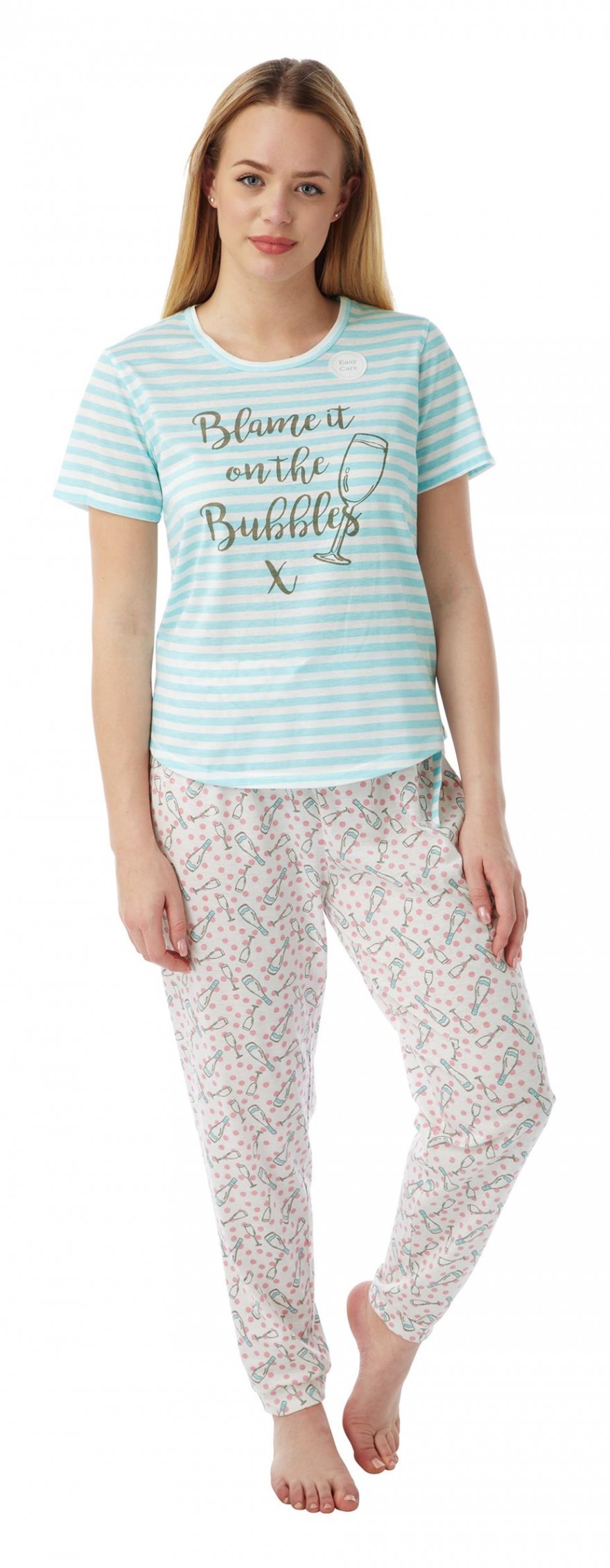 Ladies Champange print Pyjama In07658