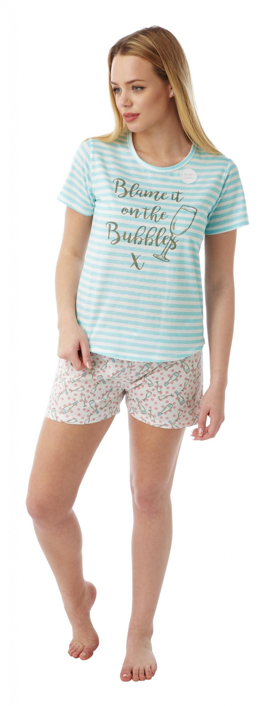 Ladies champange short pyjama In07660