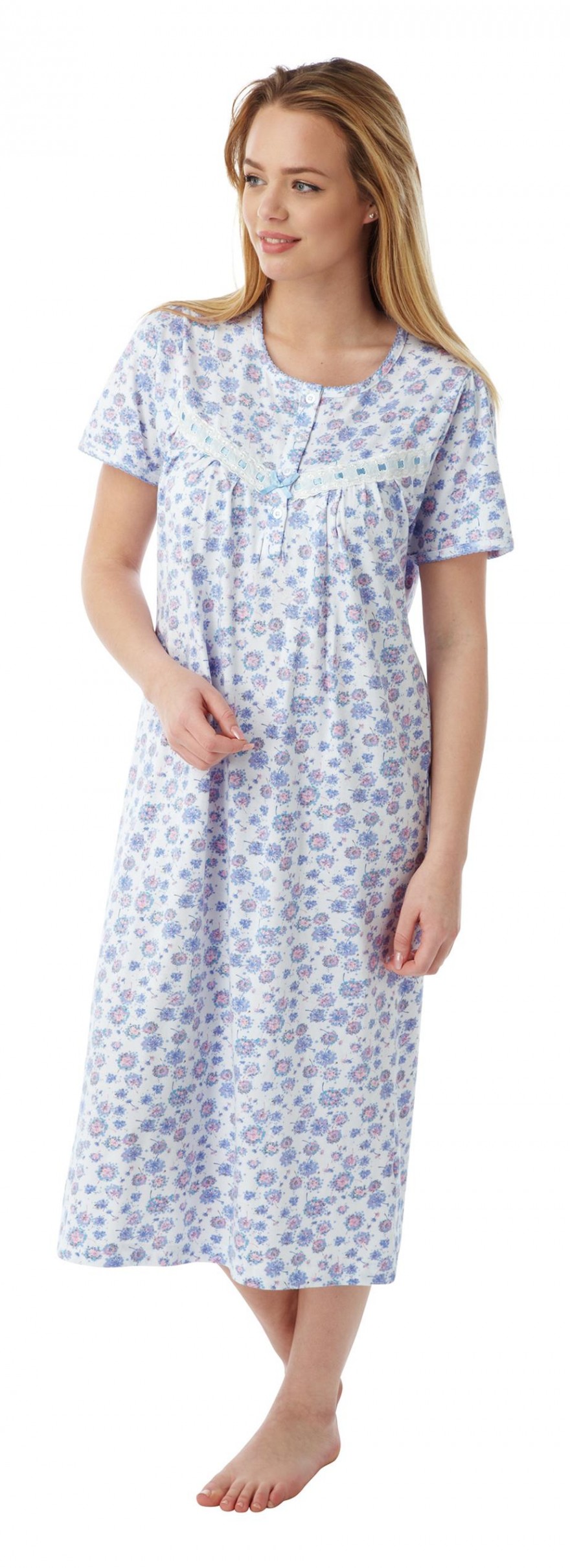 Ladies 100% cotton Dandelion nightdress Ma07662