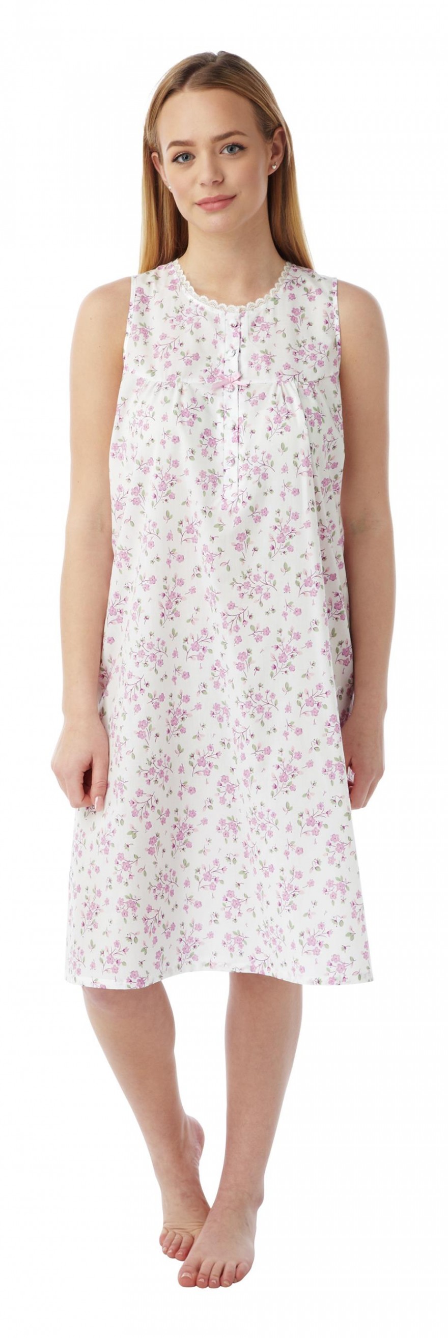 BUS floral sprig polycotton nightdress MN16