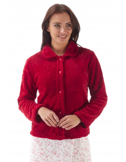 Ladies Embossed Fleece Bedjacket Ma05336