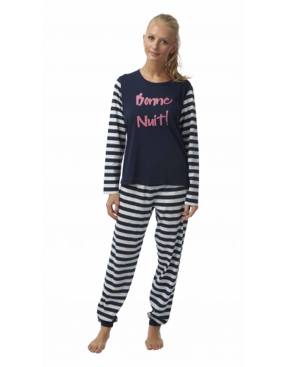 Ladies Striped pyjama In06447