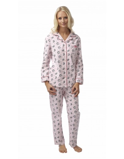 Hedgehog Print Wincy Pyjama In06550