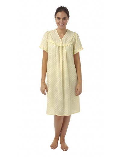 V neck polycotton nightdress STMN20