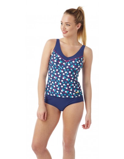 Ladies Spot Tankini Set Oy07777