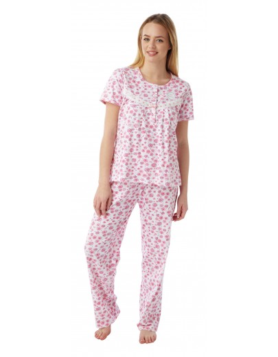 Ladies 100% cotton dandelion print pyjama Ma07661