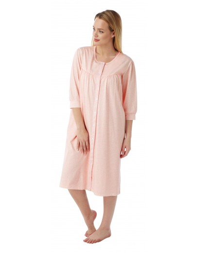 Ladies knitted spot housecoat Ma08367